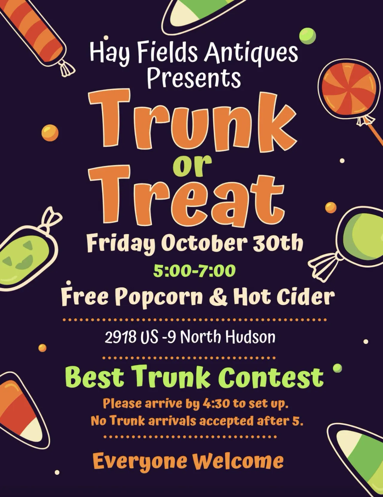 trunk or treat flyer